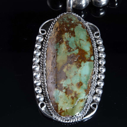 Vintage Navajo Sterling and Royston Turquoise Pendant and Necklace - Estate Fresh Austin