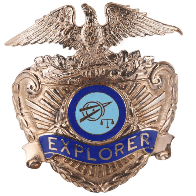 Vintage Obsolete Explorer Police cadet Badge - Estate Fresh Austin