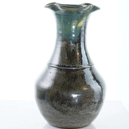 Vintage Owens Pottery Seagrove NC Vase with complex glaze - Estate Fresh Austin