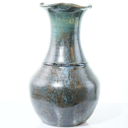 Vintage Owens Pottery Seagrove NC Vase with complex glaze - Estate Fresh Austin