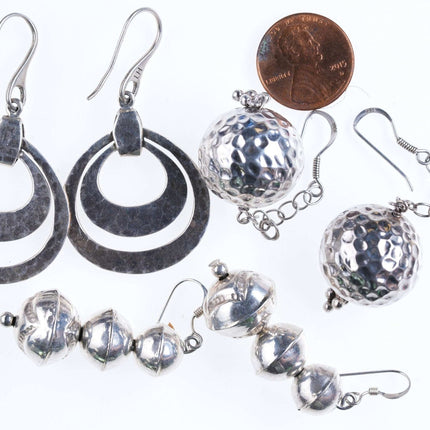 Vintage Sterling dangle earrings 3 pairs y - Estate Fresh Austin
