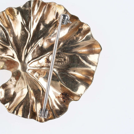 Vintage Taylord Gold Filled Ginko leaf brooch - Estate Fresh Austin