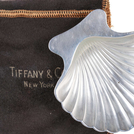 Vintage Tiffany Sterling shell form trinket dish/master salt. - Estate Fresh Austin